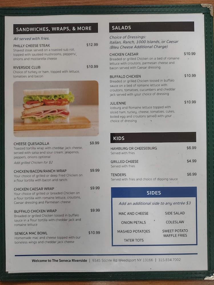 The Seneca Riverside Inc Menu image 4